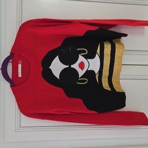 ALICE +OLIVIA Red Graphic Sweater